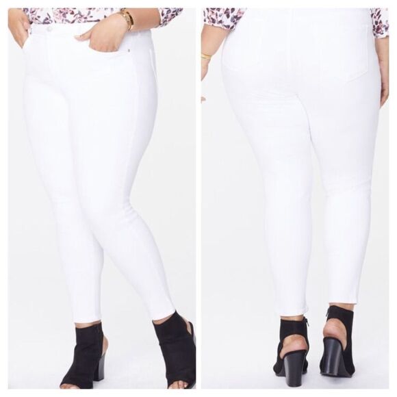 NYDJ White Ami Ankle Skinny Jeans Size 16 - Picture 1 of 14